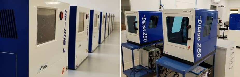 UV-LED maskers UV-KUB 2 and photolithography systems tabletop Dilase 250