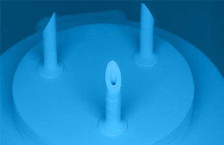 Micro implant with three needles