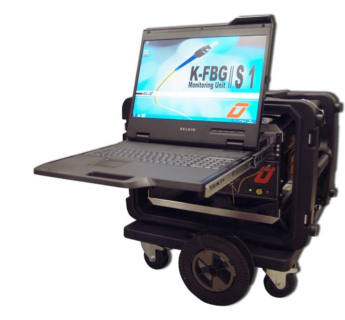 Optical fiber sensor K-FBG: monitoring screen