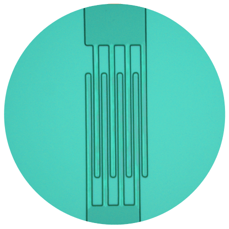 Example of microelectronics device: interdigit