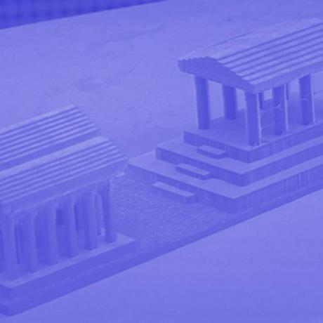 Exemple de biotechnologie 3D : temple grec