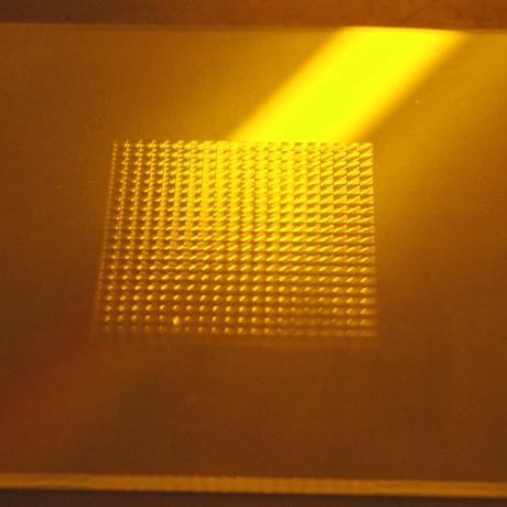 Example of greyscale application: square microlens array