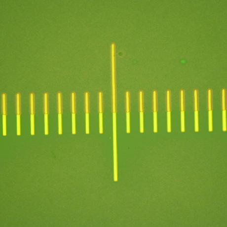 Example of microelectronics device: alignment made with Dilase equipment